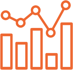 Smart Statistics Icon. 